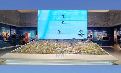 北京冬奧會張家口賽區崇（chóng）禮太子城（chéng）展館（guǎn）模型